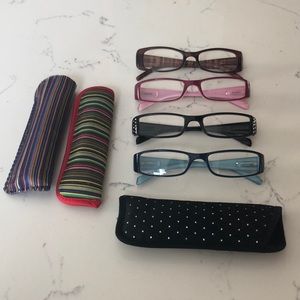 4 pairs of glasses +2